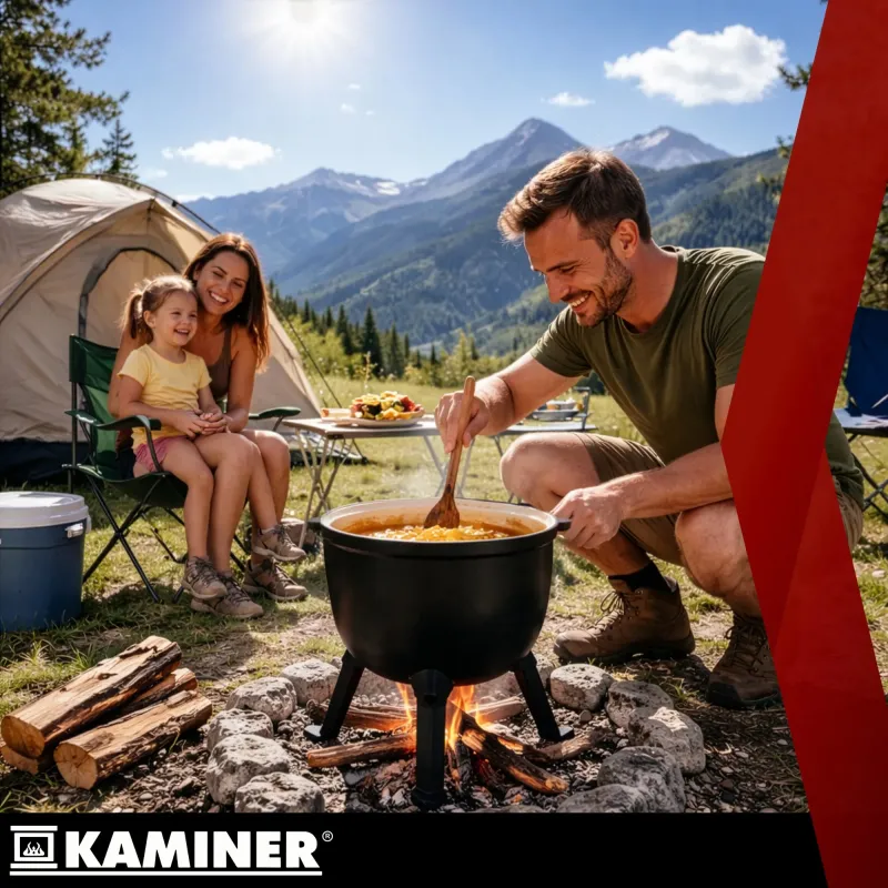 Емайлиран чугунен котел 10 л Kaminer