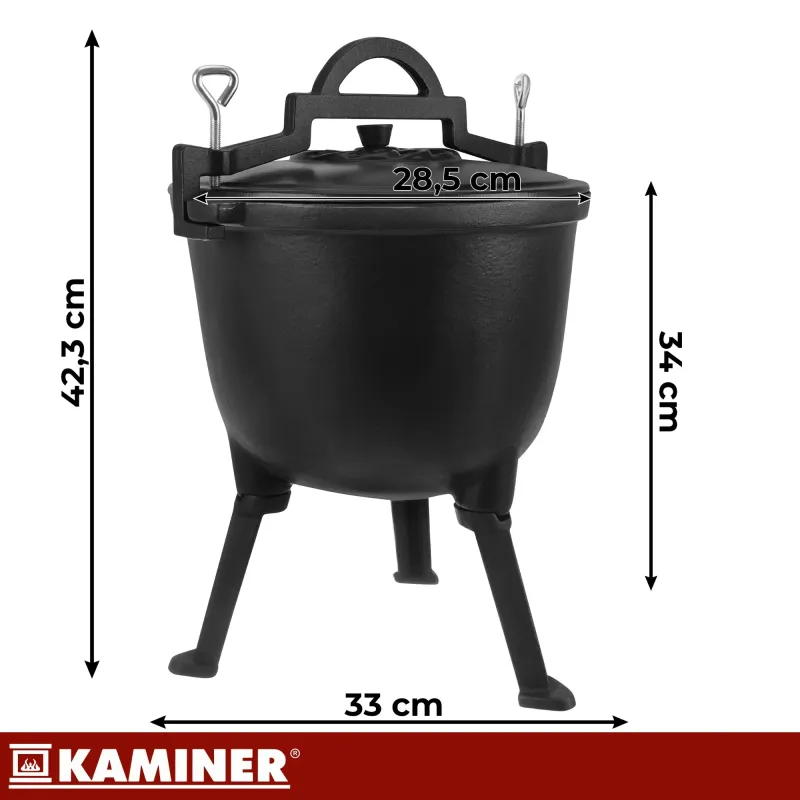 Емайлиран чугунен котел 8 л Kaminer