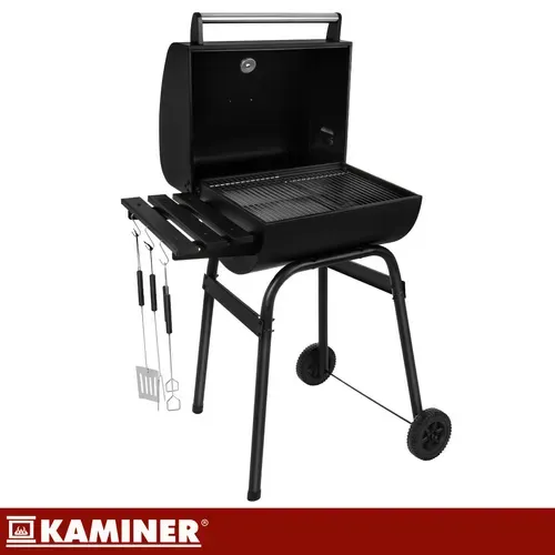 Градински грил с капак 82x51x117 см Kaminer