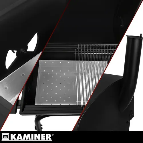 Градински грил с капак 82x51x117 см Kaminer