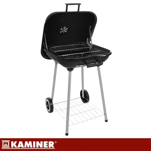 Градински грил с капак 53x77x46 см Kaminer