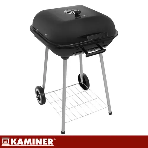 Градински грил с капак 53x77x46 см Kaminer