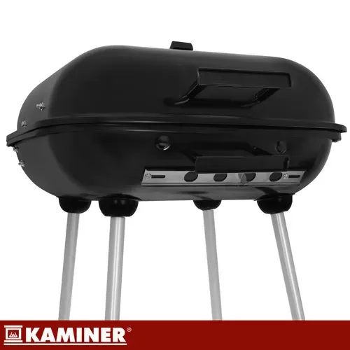 Градински грил с капак 53x77x46 см Kaminer
