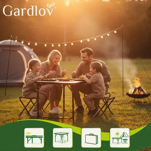 Сгъваема градинска маса + 4 стола „Gardlov“