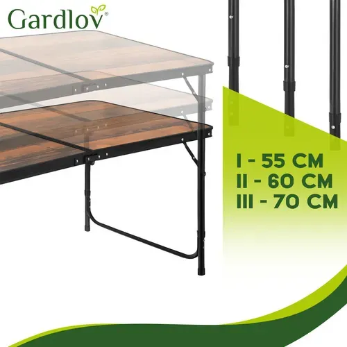 Сгъваема градинска маса + 4 стола „Gardlov“