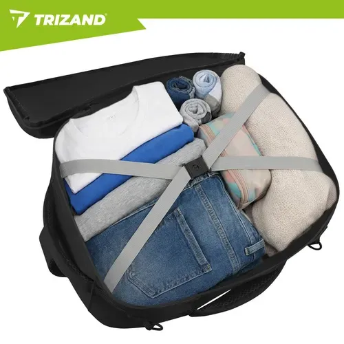 Туристическа раница 40x25x20 см, черна, Trizand