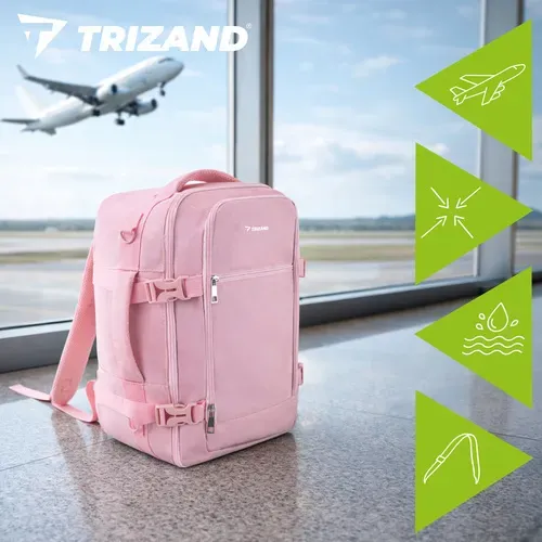 Туристическа раница 40x25x20 см, розова, Trizand