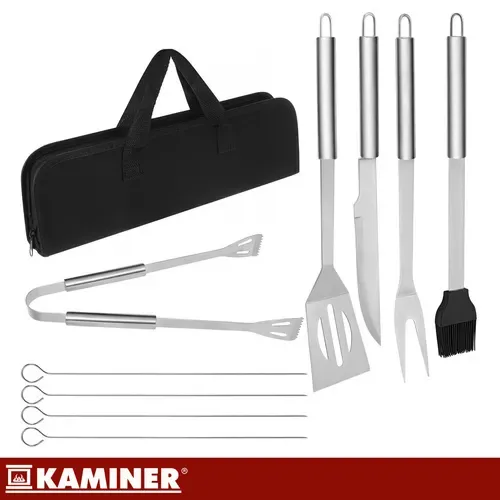 Комплект прибори за барбекю - 9 бр. Kaminer 27184