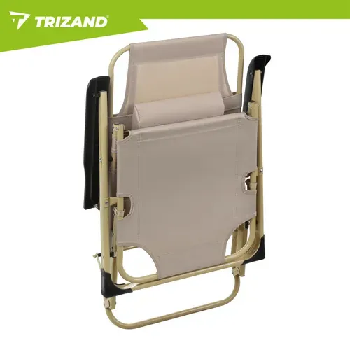 Сгъваем градински шезлонг 60x177x30 см Trizand