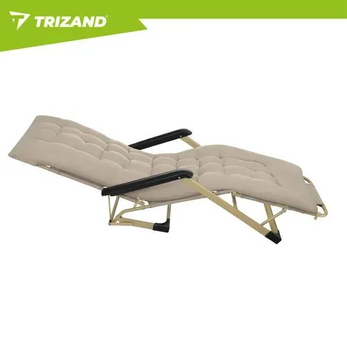 Сгъваем градински шезлонг 60x177x30 см Trizand