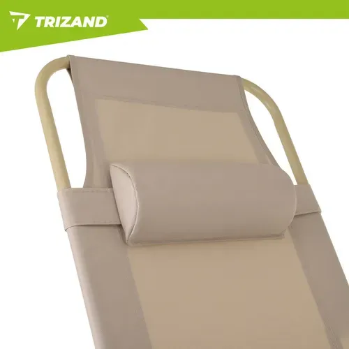 Сгъваем градински шезлонг 60x177x30 см Trizand