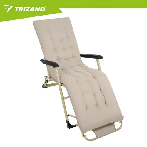 Сгъваем градински шезлонг 60x177x30 см Trizand