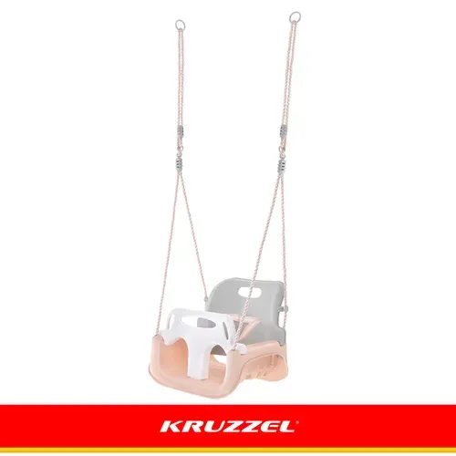 Детска люлка 3 в 1, сиво-бежова, Kruzzel
