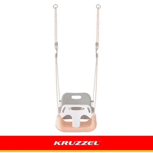 Детска люлка 3 в 1, сиво-бежова, Kruzzel