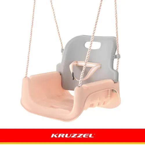 Детска люлка 3 в 1, сиво-бежова, Kruzzel