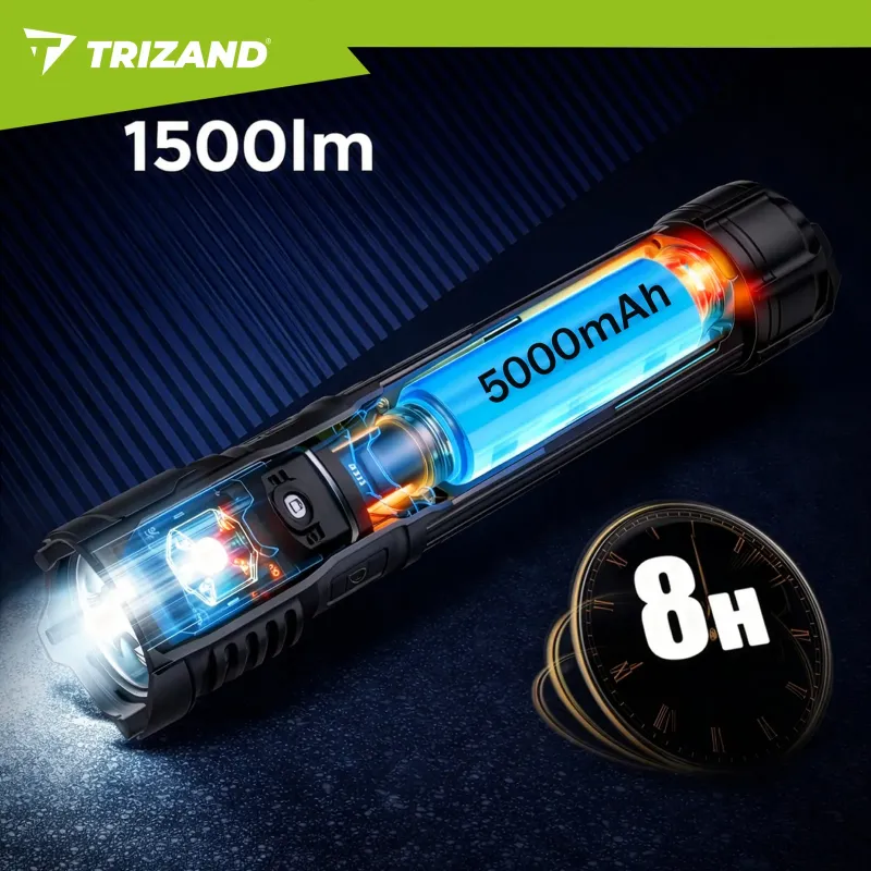 Тактически фенер 1500 lm Trizand 26949