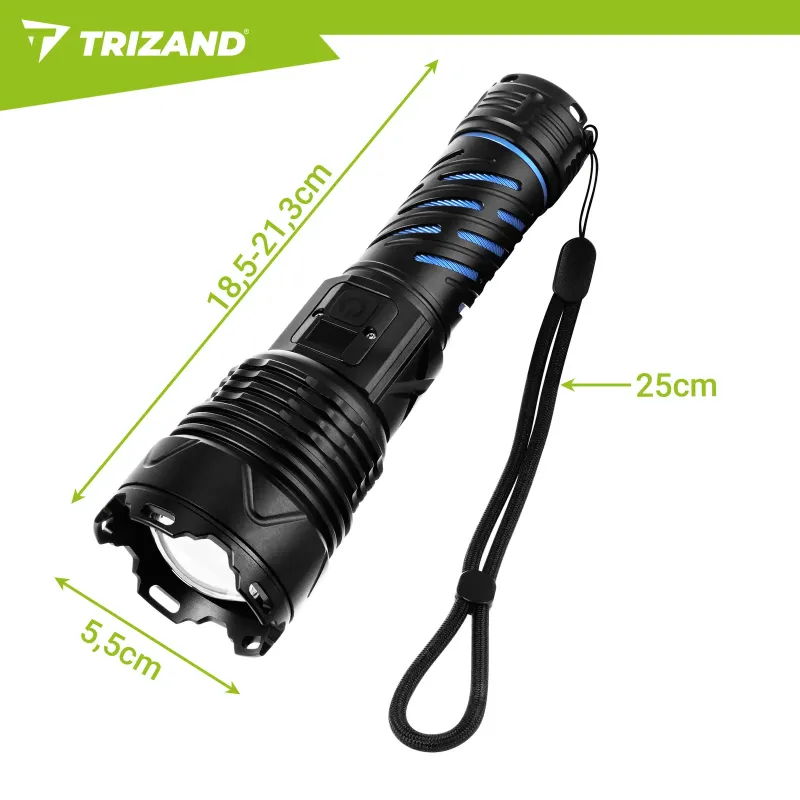 Тактически фенер 1500 lm Trizand 26949