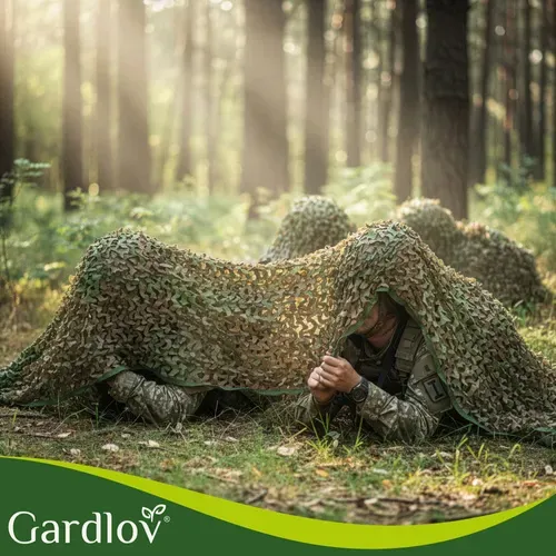 Маскираща мрежа 2x5 м + 100 бр. ленти Gardlov