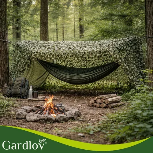 Маскираща мрежа 2x5 м + 100 бр. ленти Gardlov