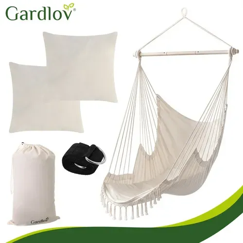 Люлка – висящо кресло 210 см, бежово, Gardlov
