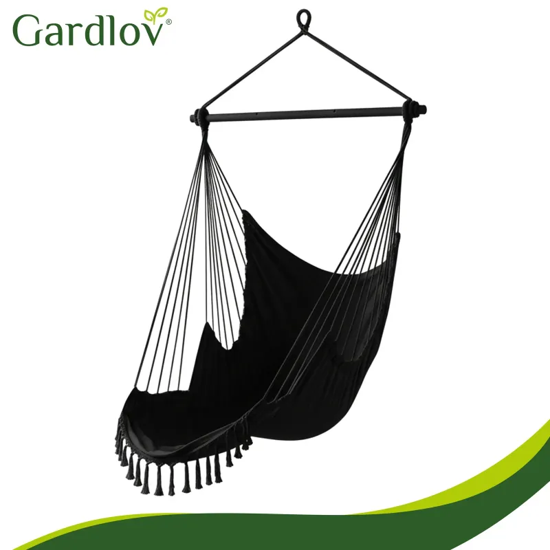 Люлка – висящо кресло 210 см, черно, Gardlov