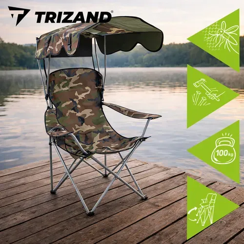 Рибарски стол „Панама“ в камуфлажен цвят от Trizand