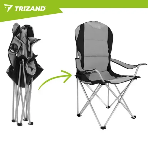 Рибарски стол в черно-сиво от Trizand