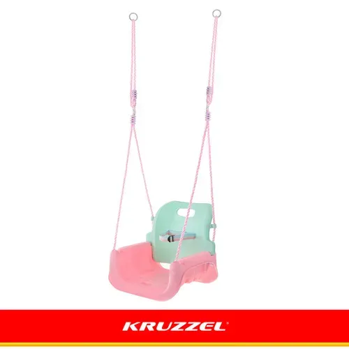 Детска люлка 3 в 1 в пастелни цветове Kruzzel