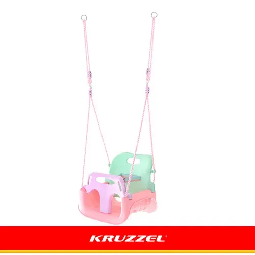 Детска люлка 3 в 1 в пастелни цветове Kruzzel