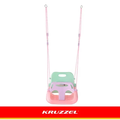 Детска люлка 3 в 1 в пастелни цветове Kruzzel