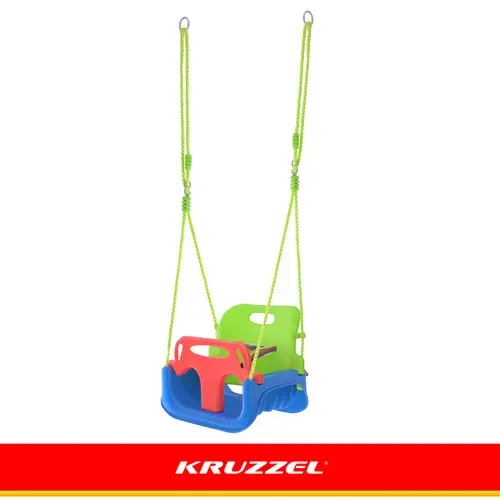 Детска люлка 3 в 1, зелено-синя, Kruzzel
