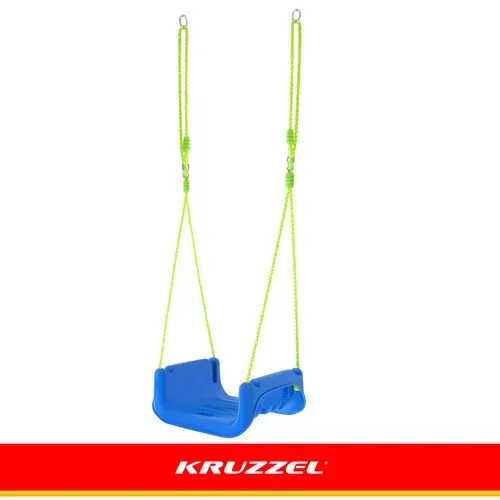 Детска люлка 3 в 1, зелено-синя, Kruzzel