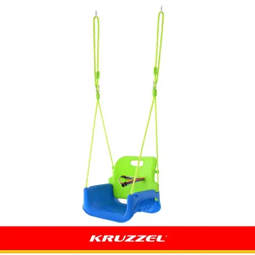 Детска люлка 3 в 1, зелено-синя, Kruzzel