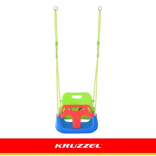 Детска люлка 3 в 1, зелено-синя, Kruzzel