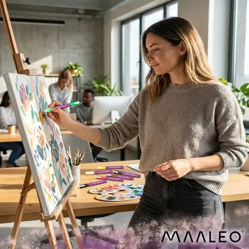 Акрилни маркери – комплект от 8 броя Maaleo 27052
