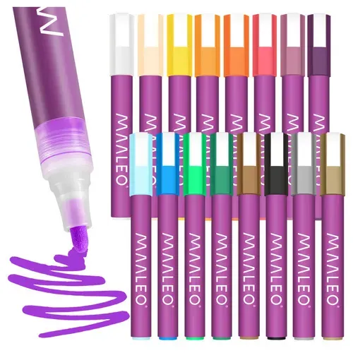 Акрилни маркери – комплект от 16 броя Maaleo 27051