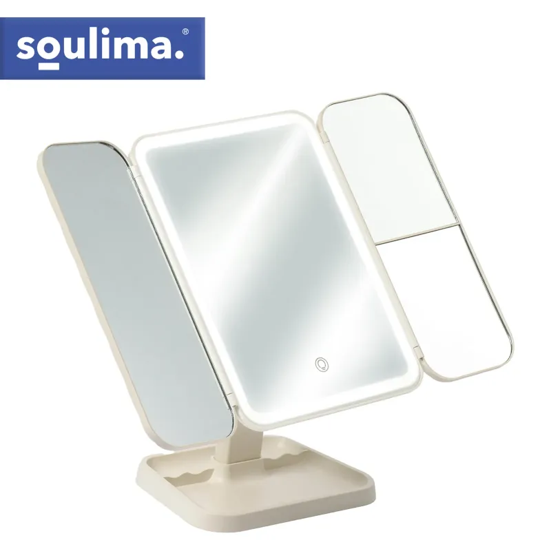 Сгъваемо козметично огледало с LED осветление Soulima 26952
