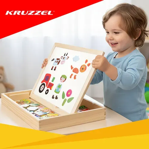 Двустранна образователна табло Kruzzel 25637