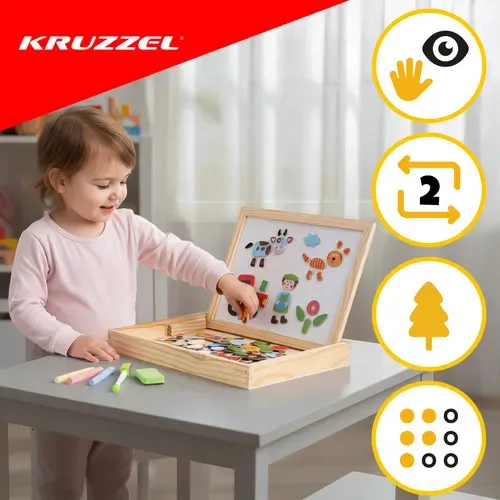 Двустранна образователна табло Kruzzel 25637