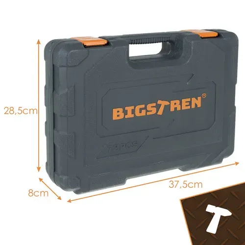 Комплект инструменти в куфарче, 72 бр. Bigstren 26846