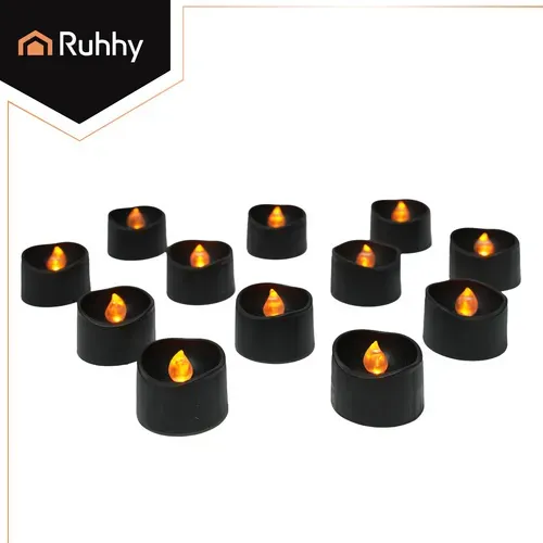 LED свещи, 12 броя, 3,6 см, Ruhhy 26128