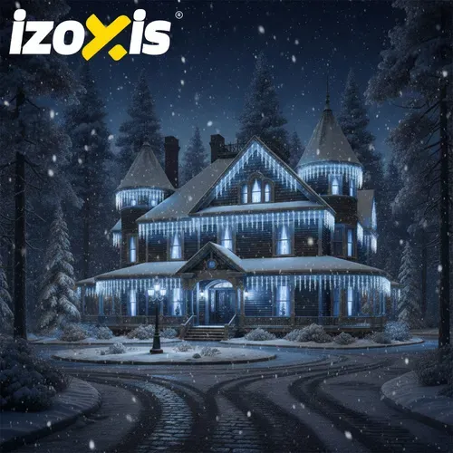 Външни лампи 500 LED, 22,5 м, студено бял цвят, Izoxis 26705