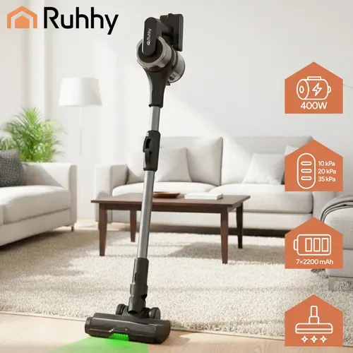 Безжичен прахосмукач с вертикална конструкция LunPro Ruhhy 26708