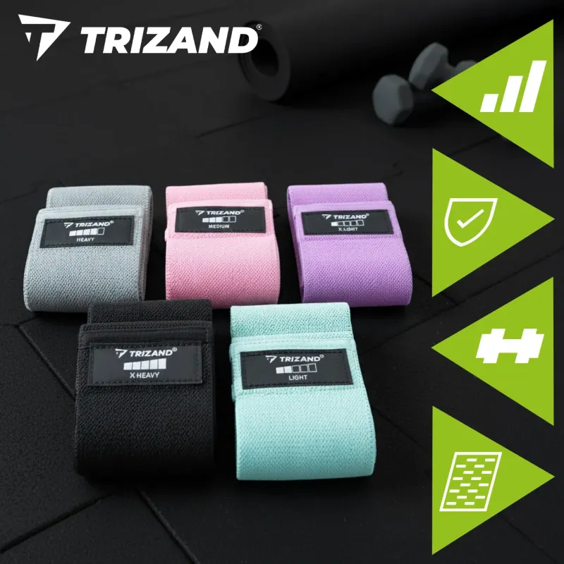 Комплект ластици за упражнения – 5 бр. Trizand 25877