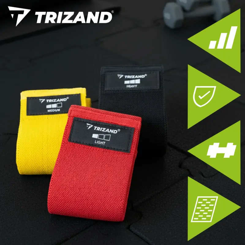 Комплект гумени подложки за упражнения – 3 бр. Trizand 25878