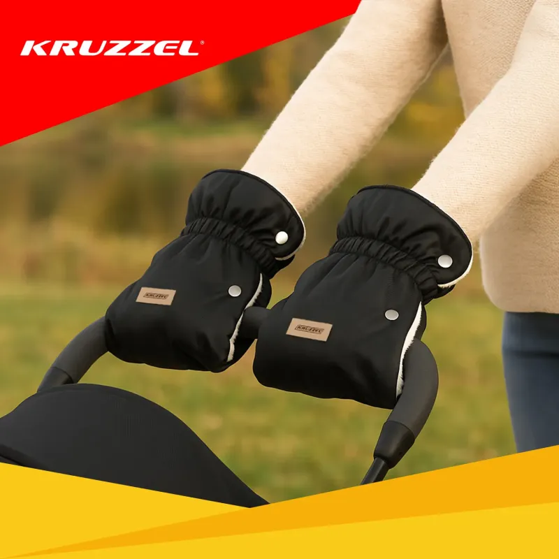 Двойни маншети за количка – черни Kruzzel 25814