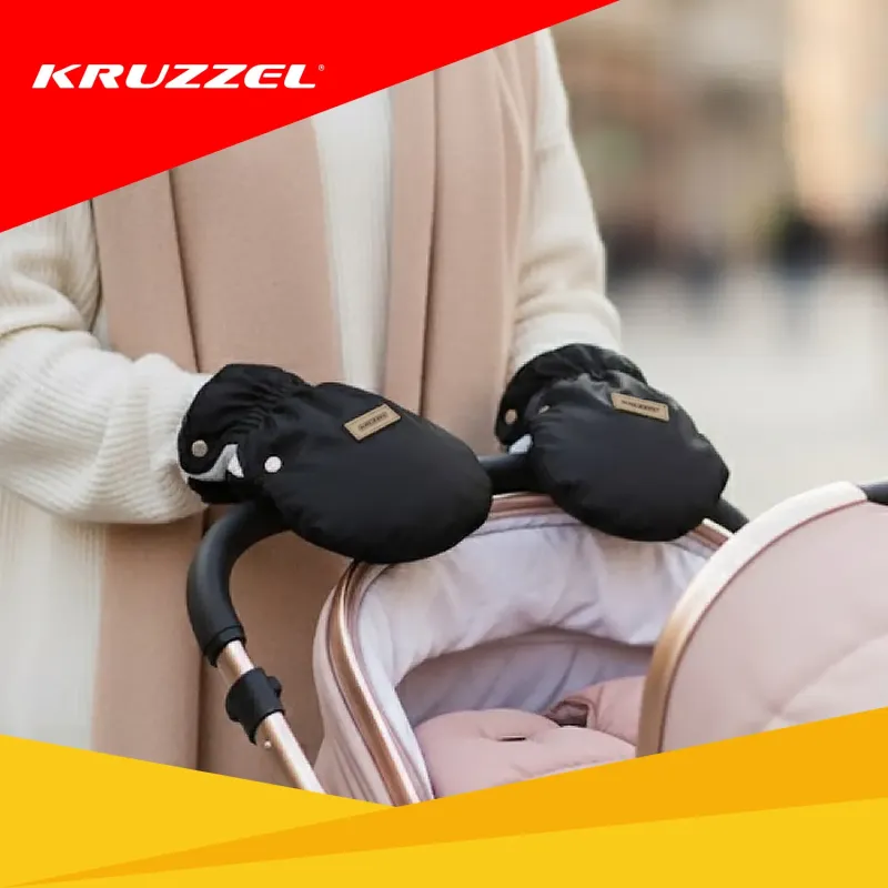 Двойни маншети за количка – черни Kruzzel 25814