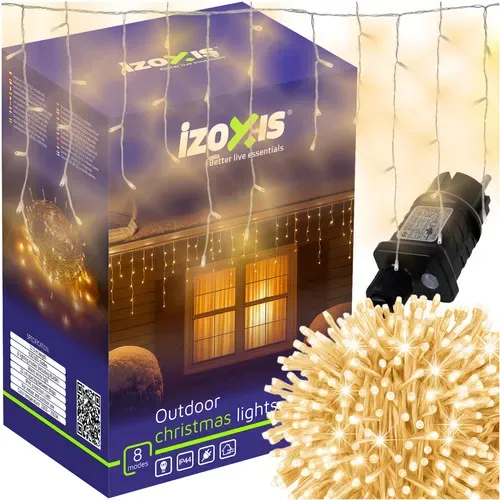 Външни лампи 500 LED, 22,5 м, топло бяло, Izoxis 23223
