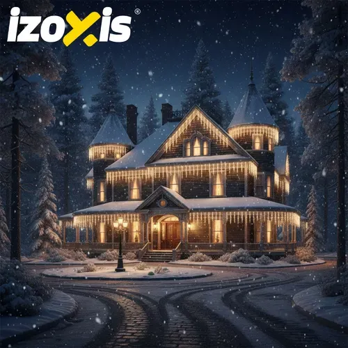 Външни лампи 500 LED, 22,5 м, топло бяло, Izoxis 23223
