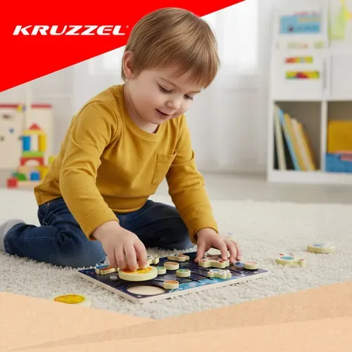 Дървена пъзел - Слънчевата система Kruzzel 26696